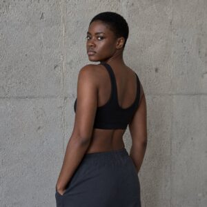 Bellingdon scoop neck bralette — Support Layers by WFXC. worn by a model.