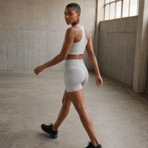 Hyde Heath zip front sports bra — Support Layers by WFXC. worn by a model.