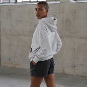 Flintfield hooded sweatshirt — Sweatshirts by WFXC. worn by a model.