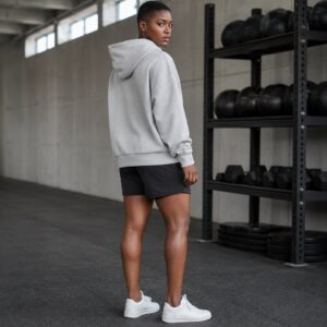 Hivings hooded sweatshirt — Sweatshirts by WFXC. worn by a model.