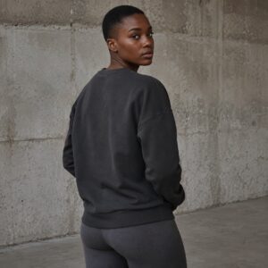 Pednor relaxed crew sweatshirt — Sweatshirts by WFXC. worn by a model.