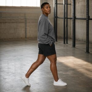 Beechwood relaxed crew sweatshirt — Sweatshirts by WFXC. worn by a model.