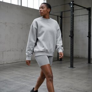 Millbrook relaxed crew sweatshirt — Sweatshirts by WFXC. worn by a model.