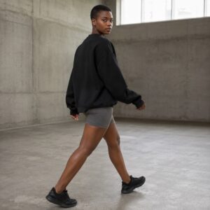 Hawthorn oversized crew sweatshirt — Sweatshirts by WFXC. worn by a model.