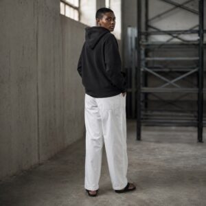 Amersham hooded sweatshirt — Sweatshirts by WFXC. worn by a model.