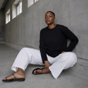 Codmore long sleeve tee — Jersey Tees by WFXC. worn by a model.