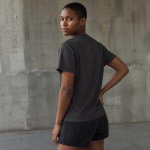 Pednor crew neck tee — Jersey Tees by WFXC. worn by a model.