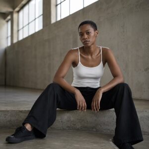 Hyde Heath strappy cami vest — Vests & Tanks by WFXC. worn by a model.