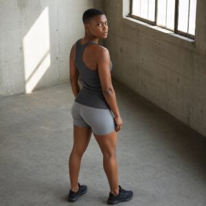 Hivings racer back vest — Vests & Tanks by WFXC. worn by a model.