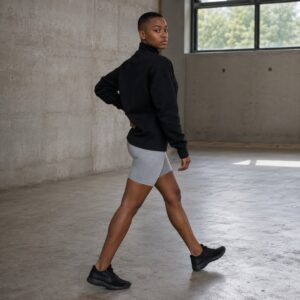 Whitethorn zip through track top — Zip Tops by WFXC. worn by a model.